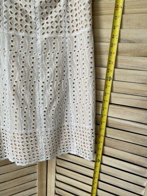 nicole miller white eyelet msrp short casual dress