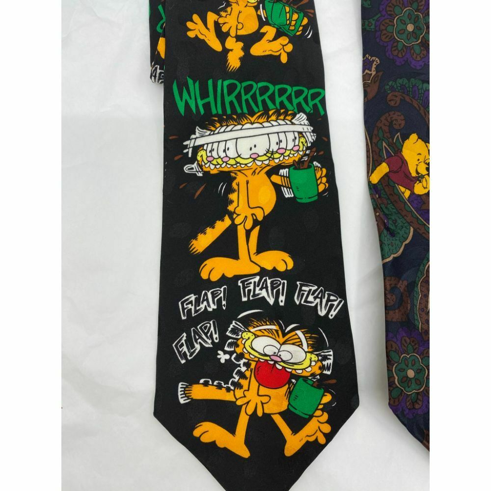 New Lot of 3 Neck tie Disney, Looney Tunes Black Yellow Green Total Msrp 75