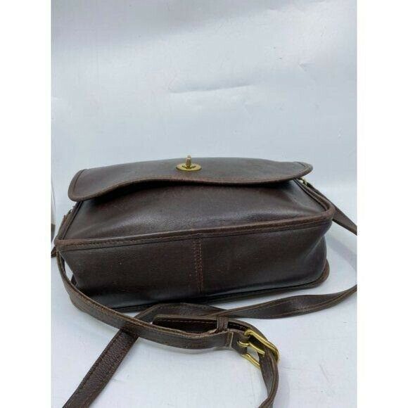 Coach Vintage Flap Closure Brown Crossbody Bag