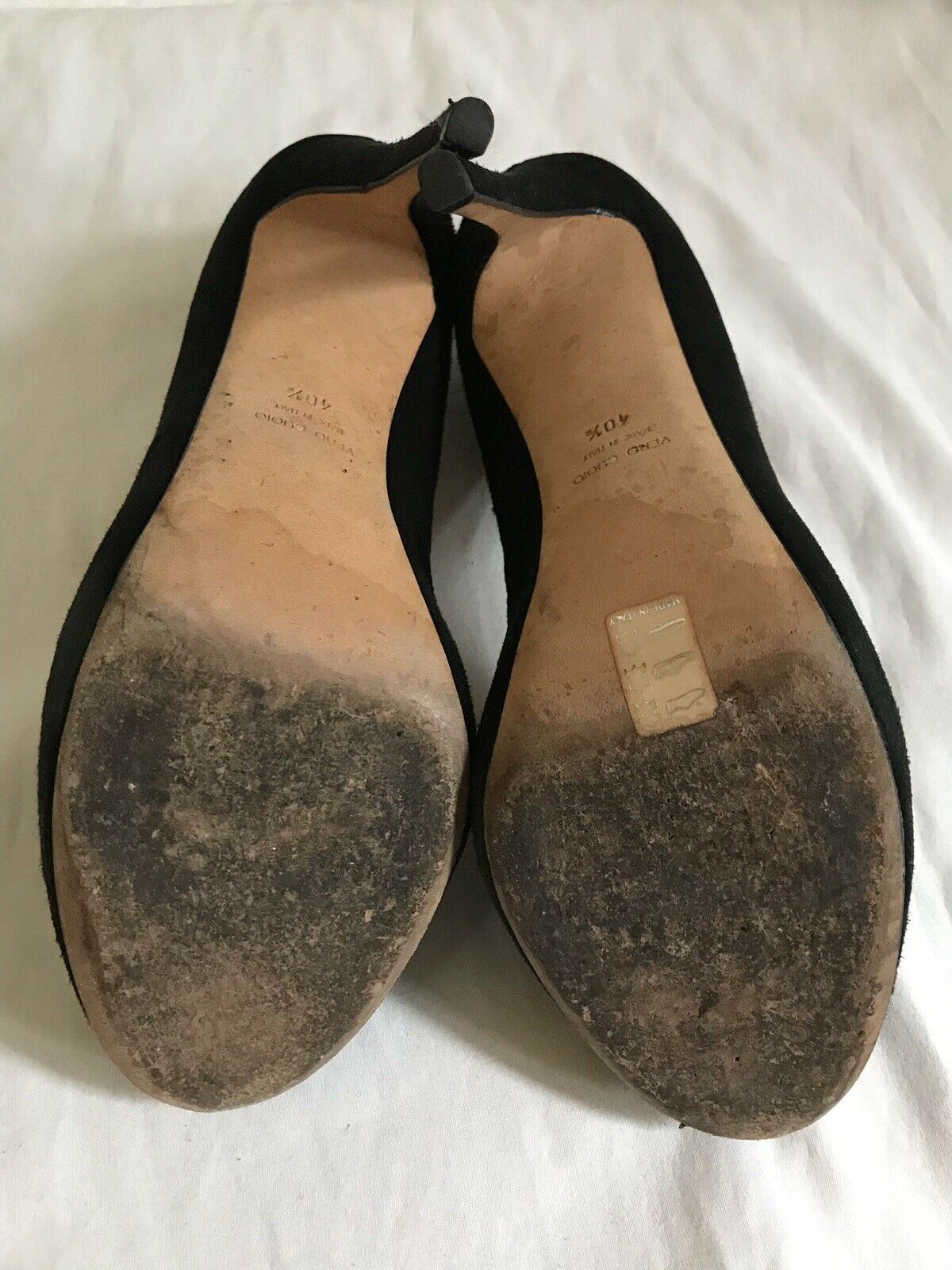 BARNEY’S New york Black Suede high Heels Sz 9