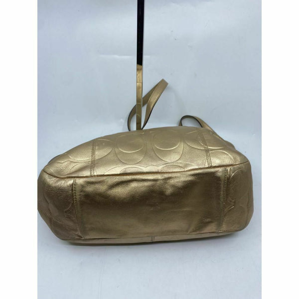 COACH Medium/ Large Leather Gold Shoulder Bag