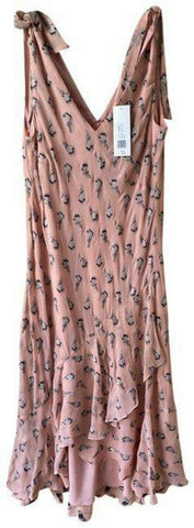 nicole miller coral black gray long msrp mid length casual maxi dress