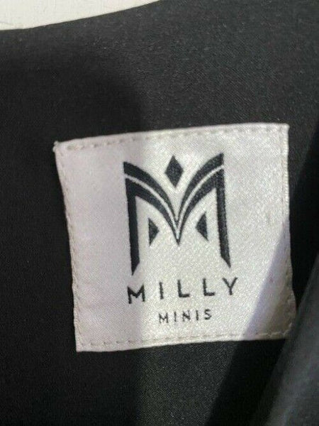 milly minis blackorange new short casual dress