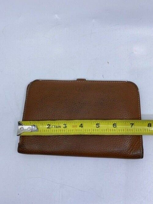 brown hermes vintage wallet