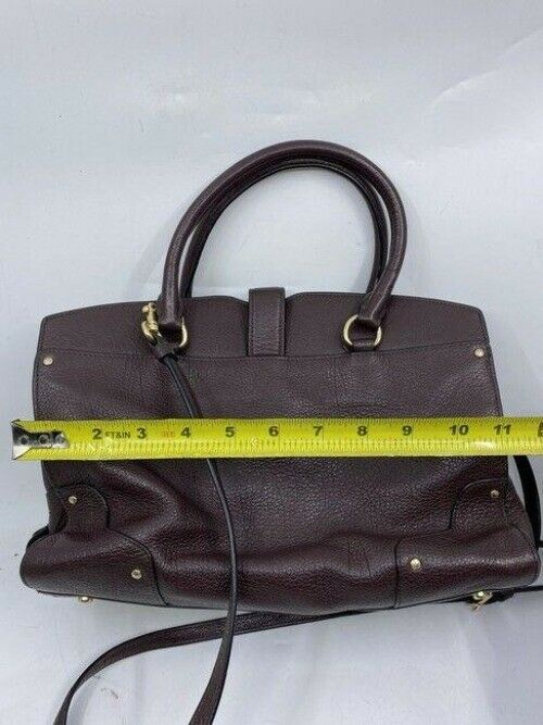 coach handbag w strap burgundy leather cross body bag