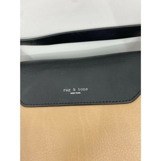 RAG & BONE Black/ Tan Smooth Leather/ Shoulder Crossbody Bag