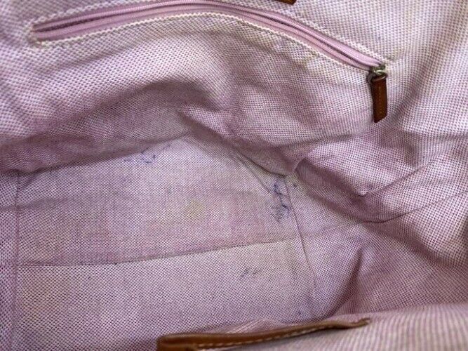 dooney and bourke large brown leather shoulder bag