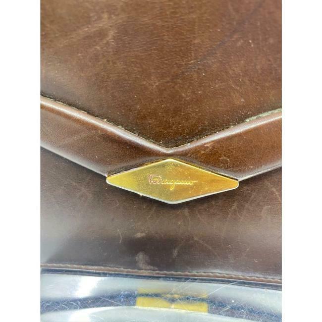 Salvatore Ferragamo Vintage Brown Clutch