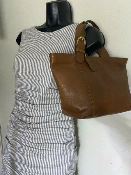 coach shoulder bag vintage handbag great find brown leather tote