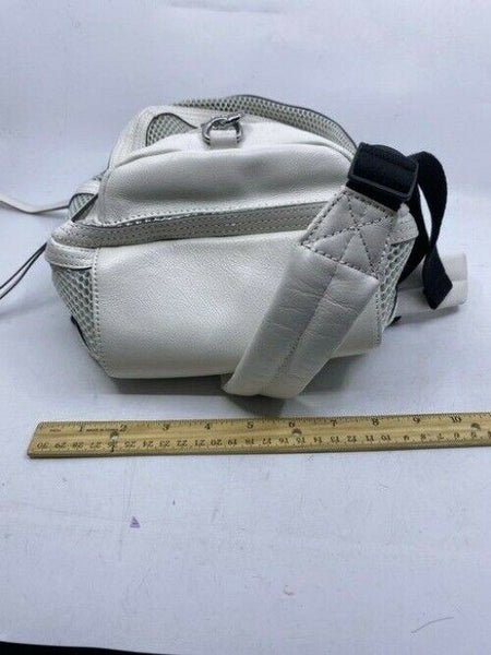 Rebecca Minkoff Net Mini Mab White Leather Backpack