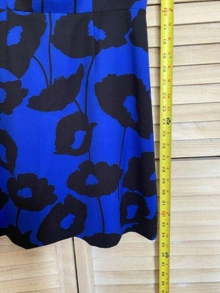 milly blue black new printed msrp short formal dress