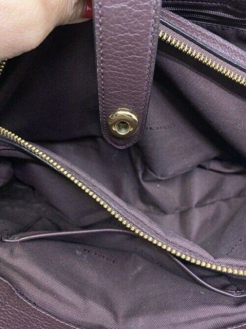 coach handbag w strap burgundy leather cross body bag