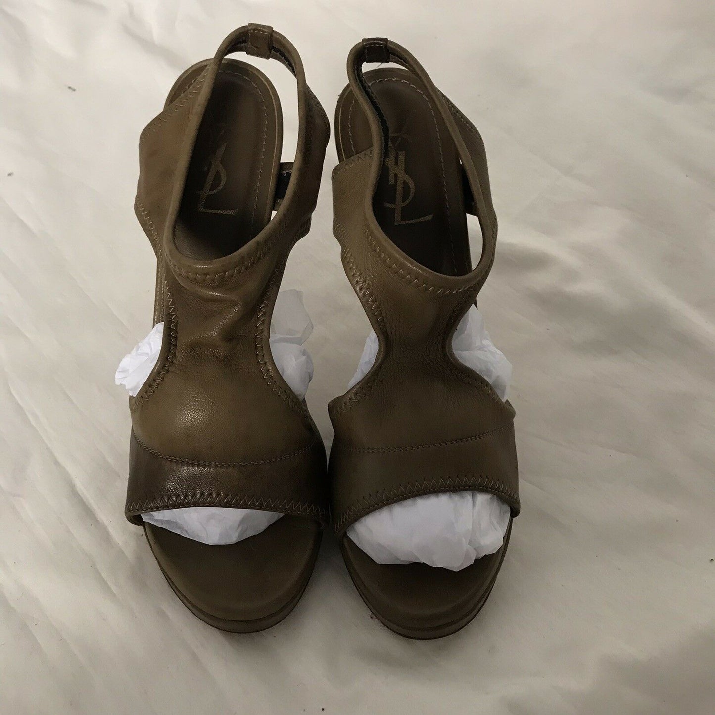 YSL YVES SAINT LAURENT High Heel Sandals Size 8.5