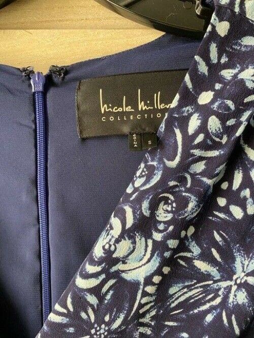 Nicole Miller Navy Blue Msrp Short Casual Dress