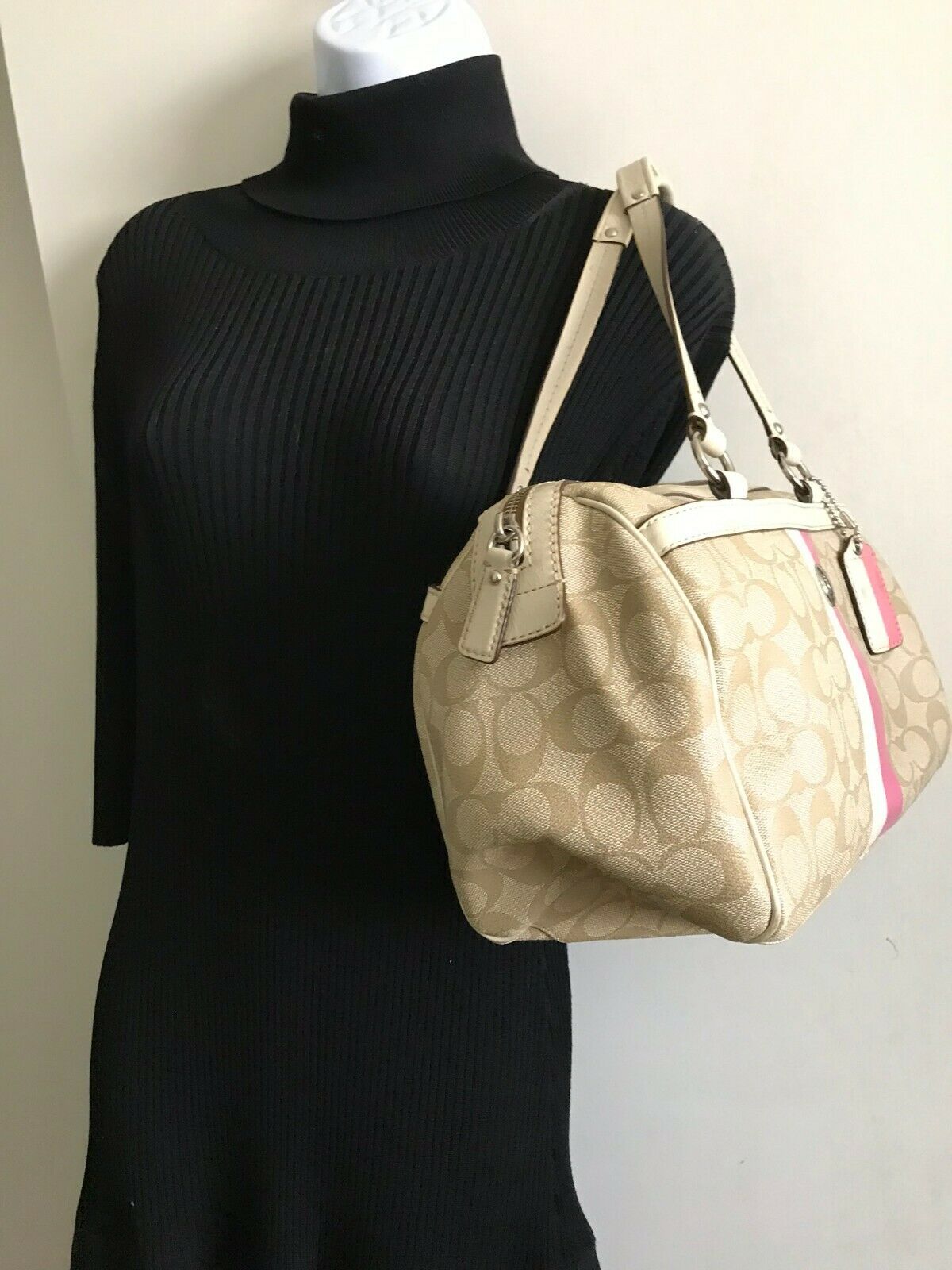 Coach Coated Canvas Shoulder Bag