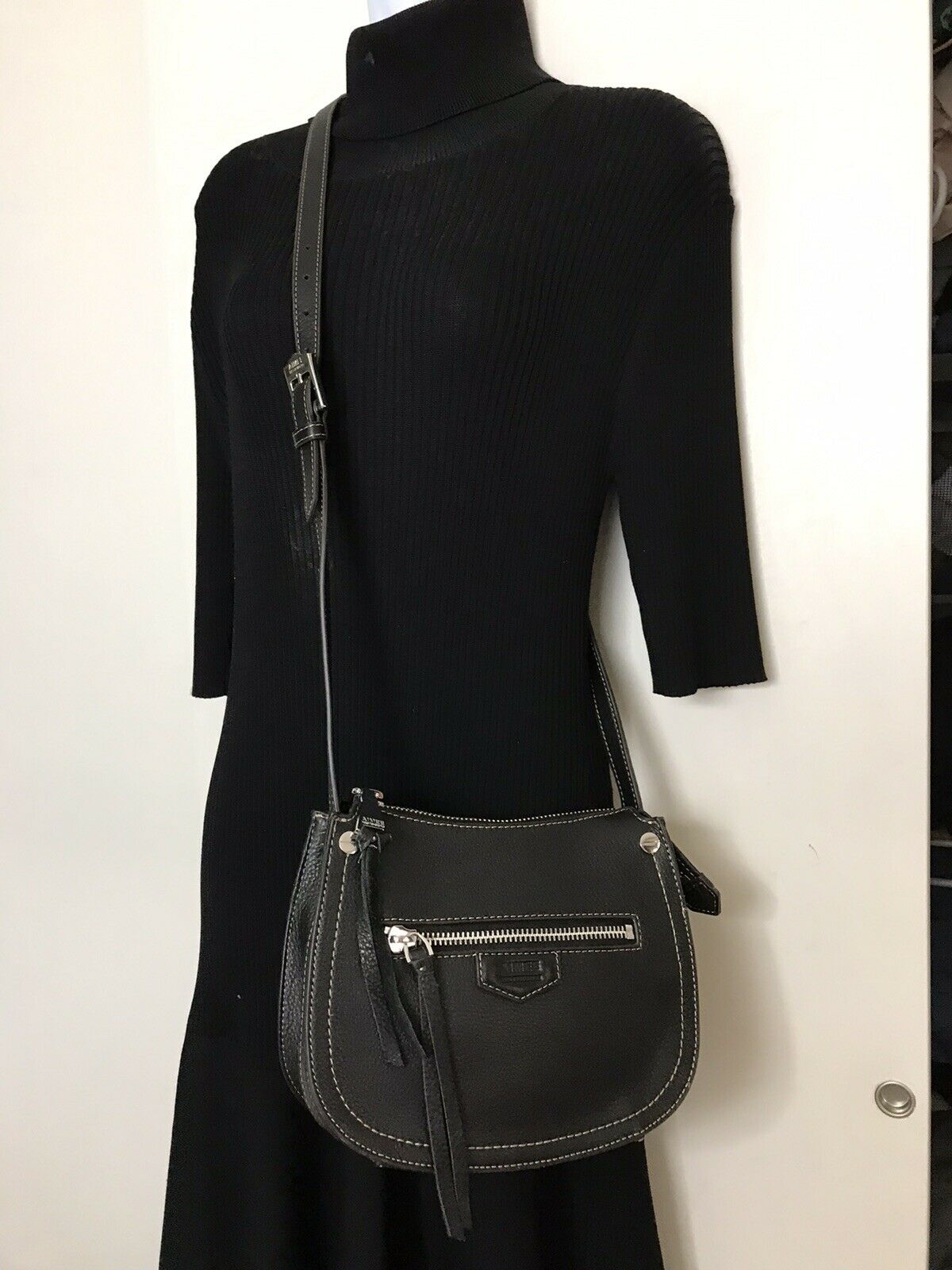 Aimee Kestenberg Black Leather Crossbody