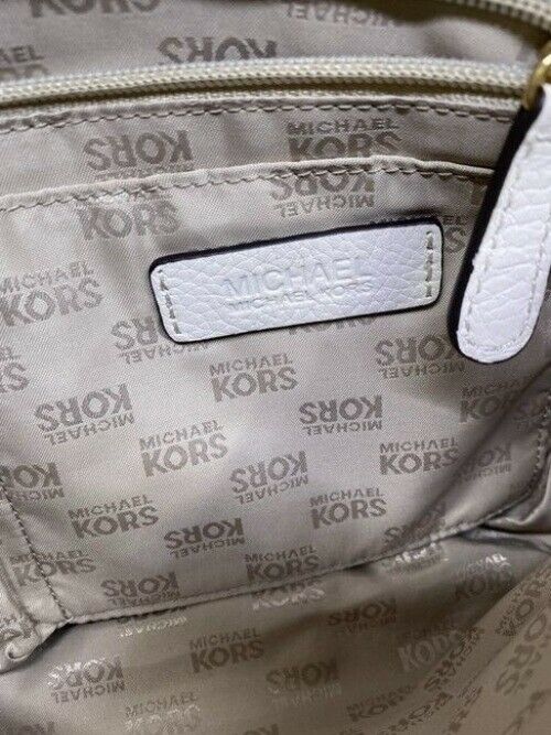 Michael Kors Tassel White Leather Cross Body Bag