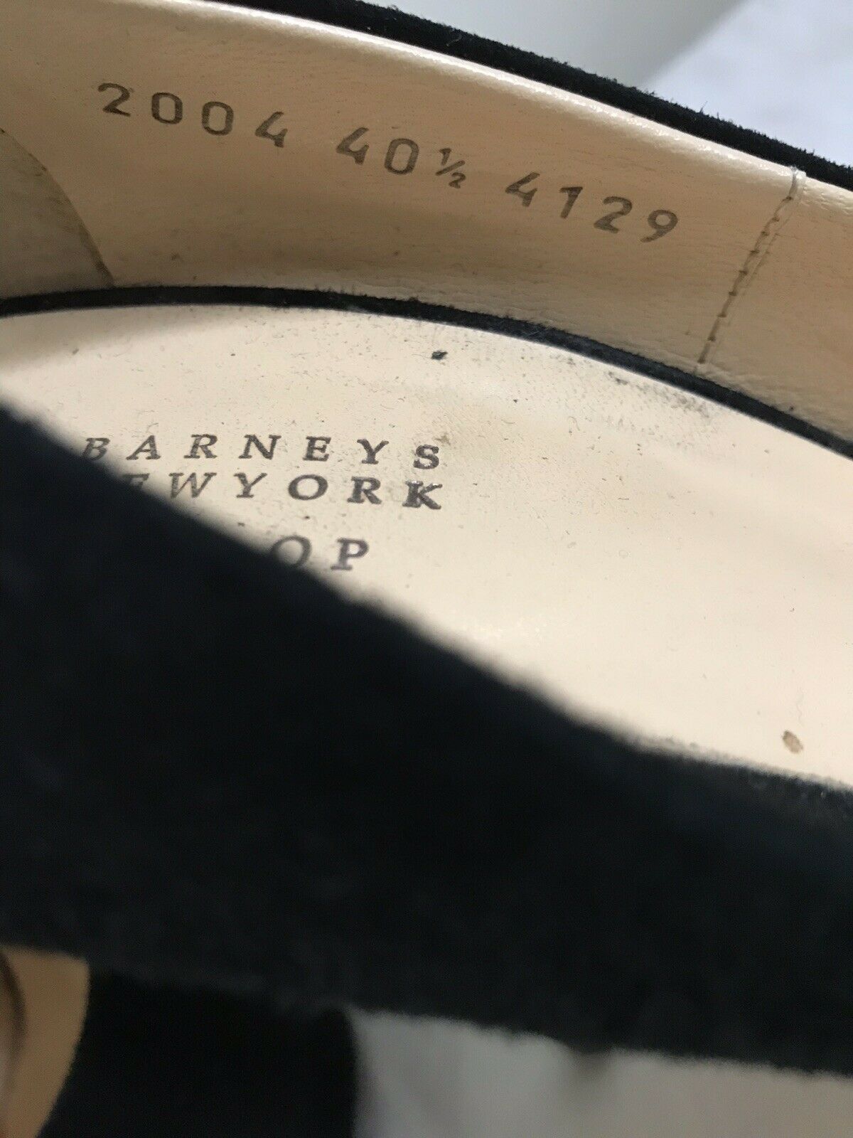 BARNEY’S New york Black Suede high Heels Sz 9