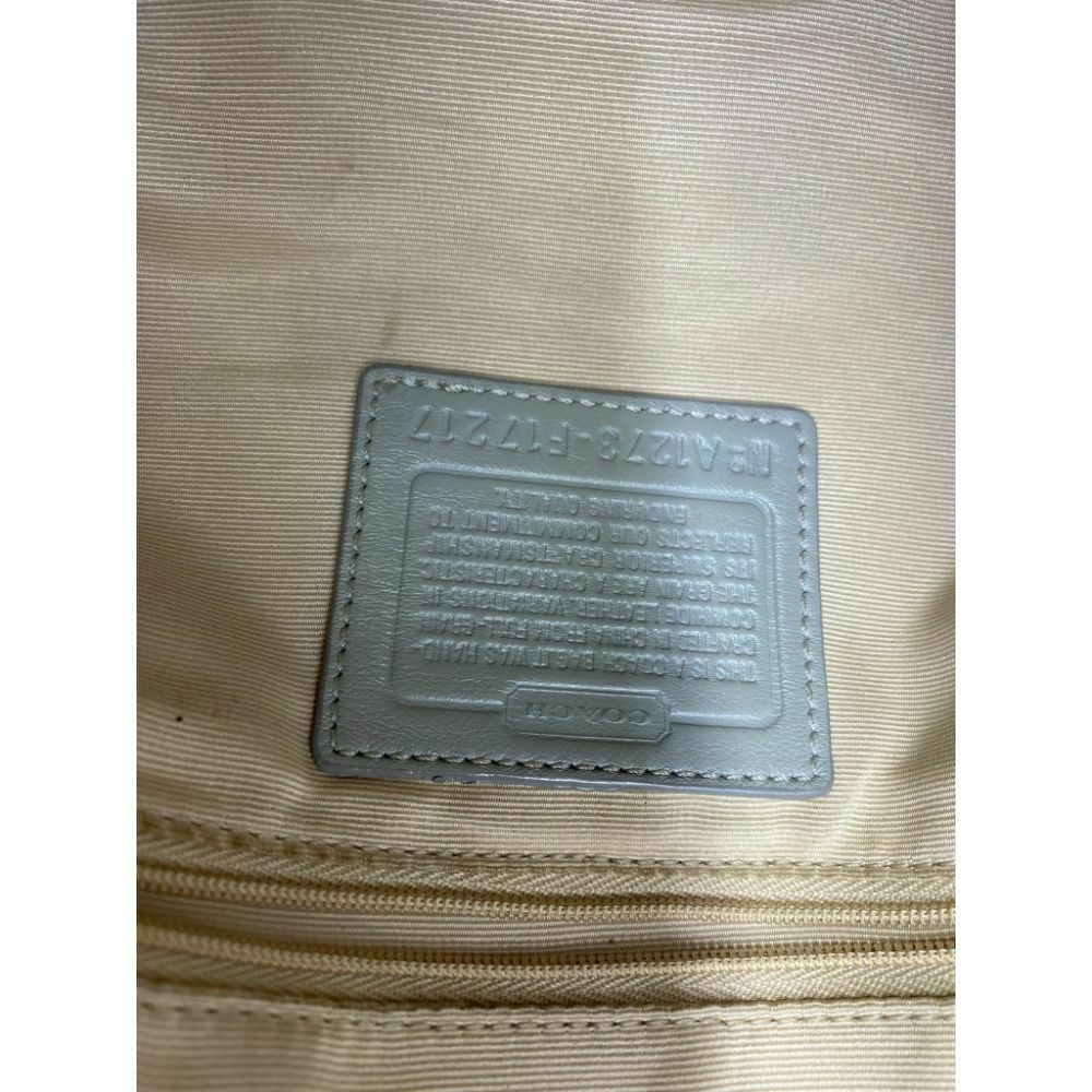 COACH Medium/ Large Leather White Shoulder Bag