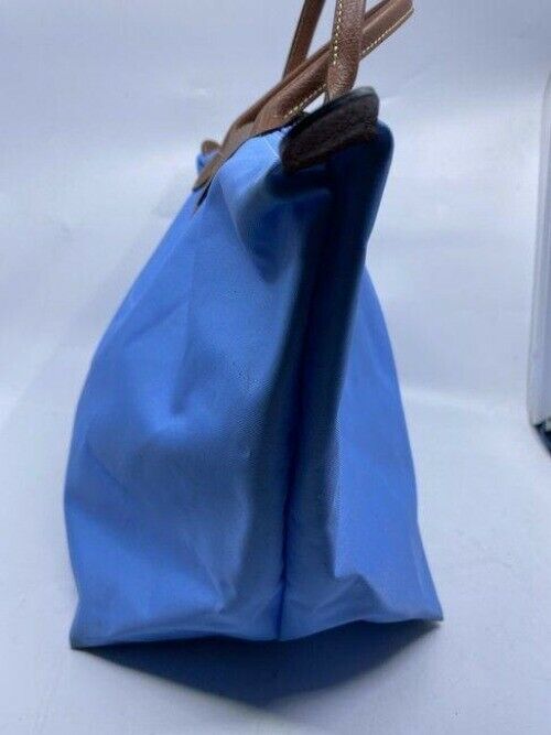 Longchamp Shopping Large Sky Blue Brown Tote