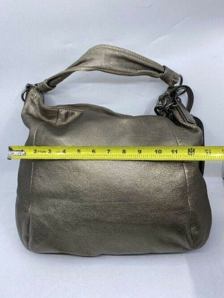 Coach xl shoulder gold leather cross body bag