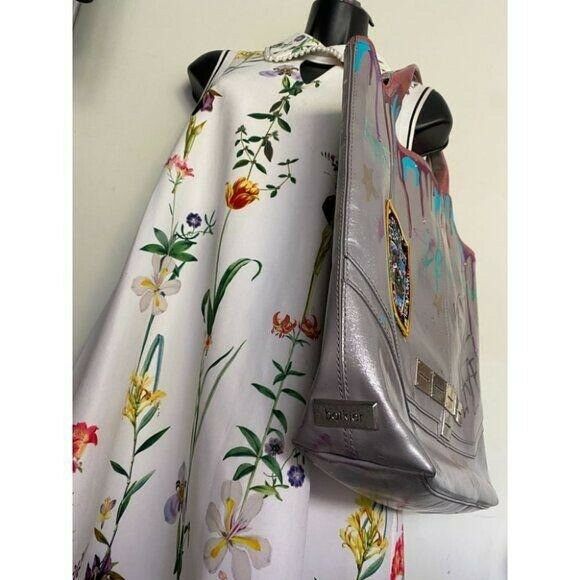 Botkier Leather Handbag Customized W Graffiti