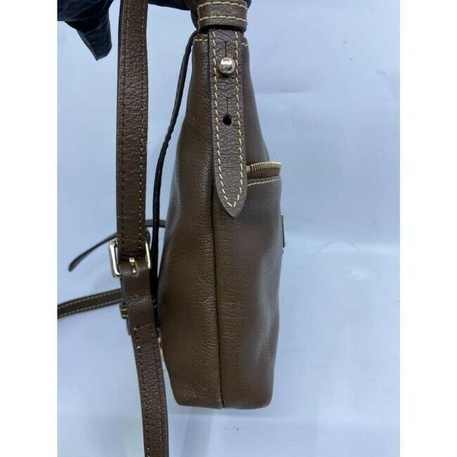 dooney and bourke brown leather cross body bag