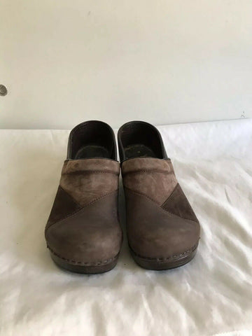 Dansko Classic Clogs-Brown-Size US 10.5