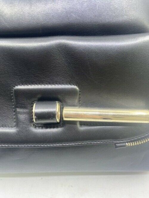 Jimmy Choo Justine Handbag Black Leather Shoulder Bag