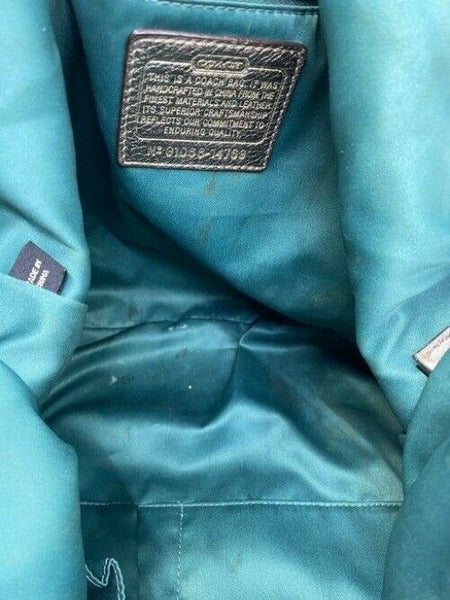 Coach xl shoulder gold leather cross body bag