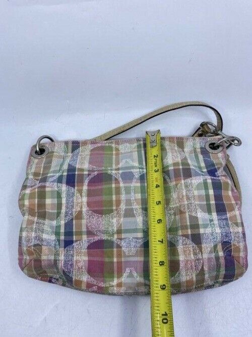 coach msrp multicolor fabric cross body bag