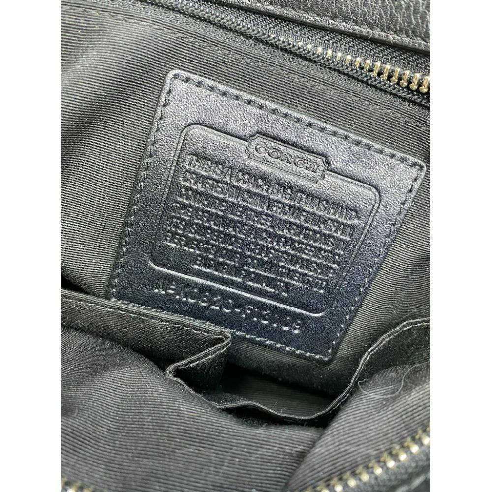 COACH Medium/ Large Leather Black Shoulder Bag