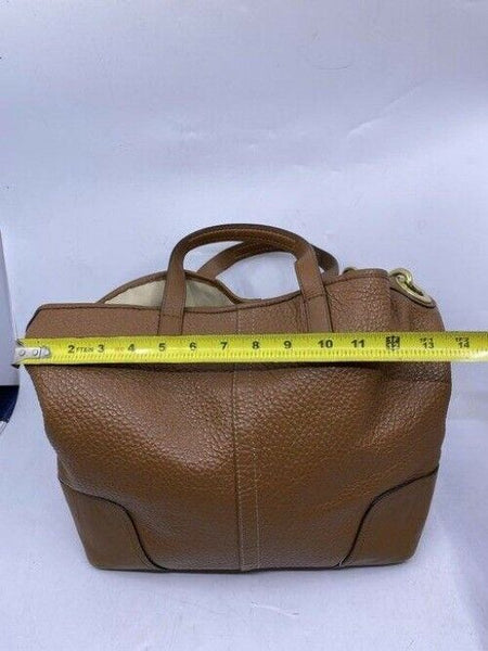 Coach w medium handbag w strap classic caramel brown leather shoulder bag