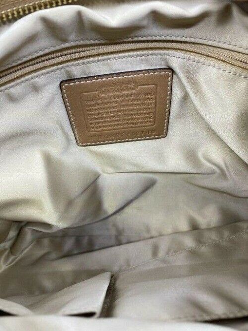 coach brown leather shoulder bag