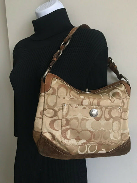 Coach Jacquard Fabric Bag