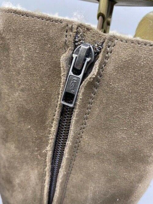 Ugg Australia Tan Tall Full Height Zipper Bootsbooties Size Us
