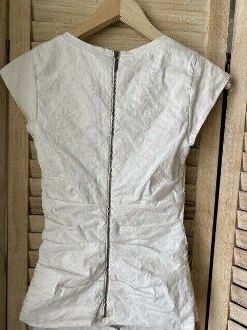 Nicole Miller white floral linen skirt and set msrp blouse