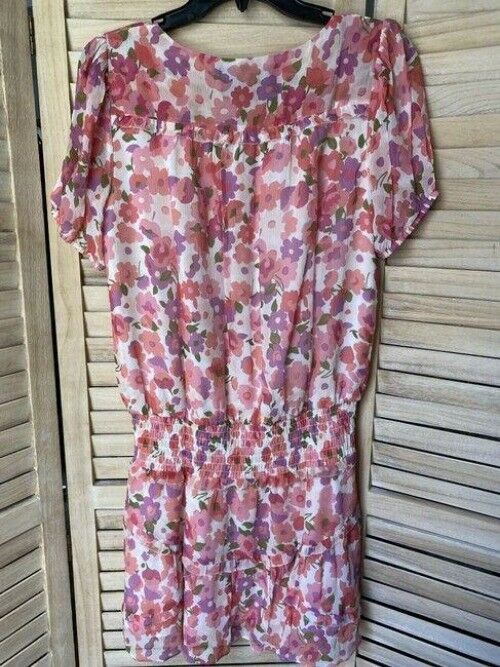 Nicole Miller Purple Coral White Msrp Short Casual Dress