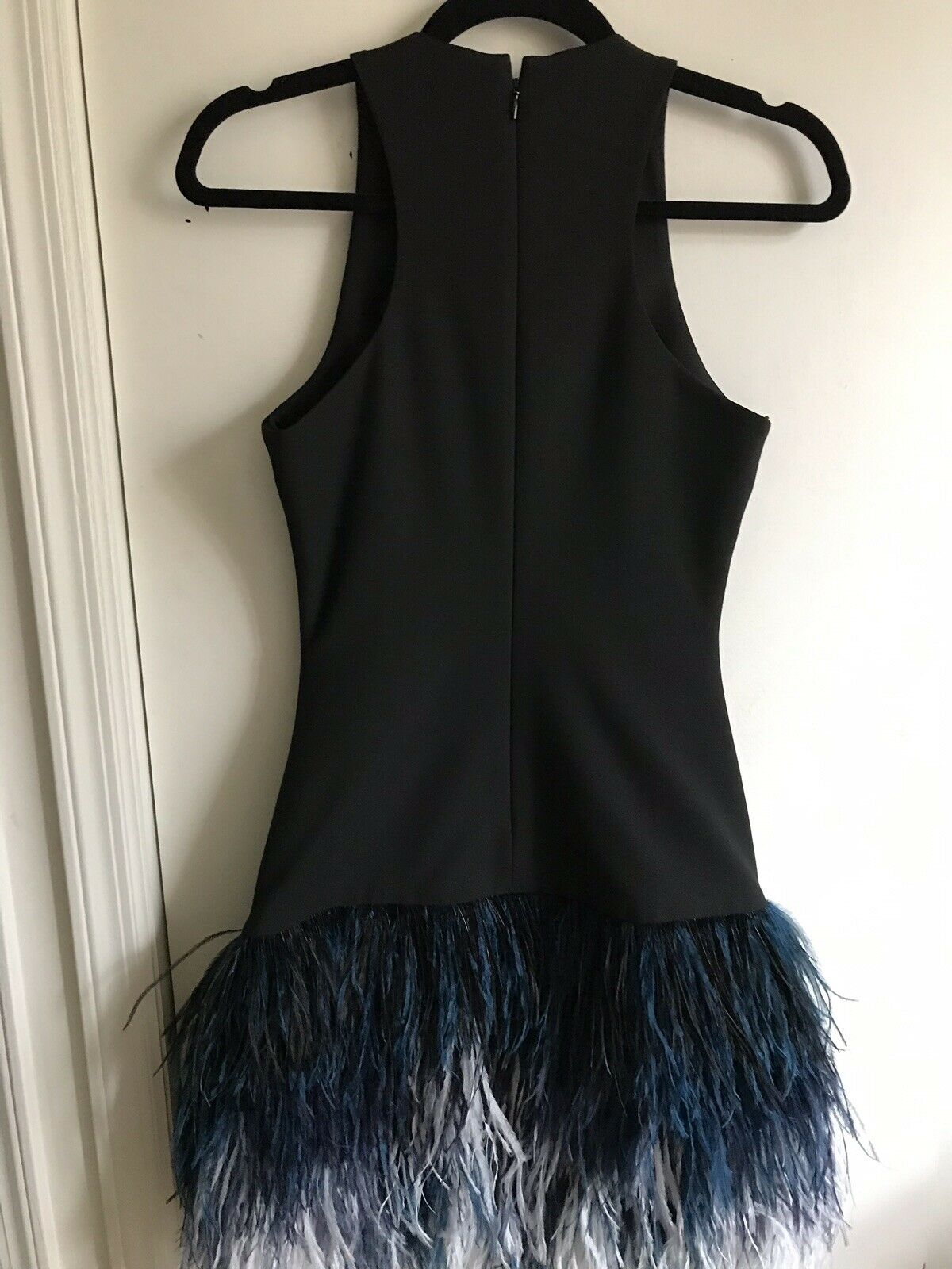 ELIZABETH And JAMES Dania Black And Ombré Blue Cocktail Dress Sz 2