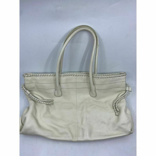 Banana Republic Cream Leather Shoulder Bag