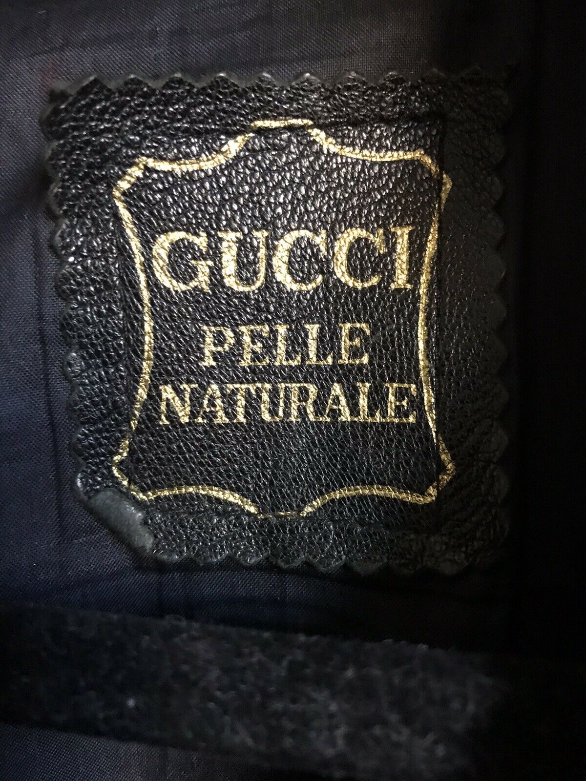 GUCCI Vintage Men’s Leather Jacket Medium