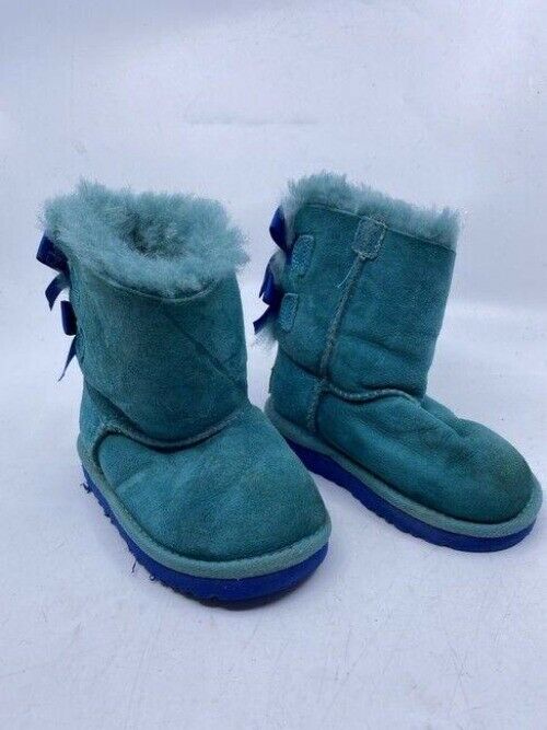 Ugg Australia Blue Kids Back Bootsbooties Size Us