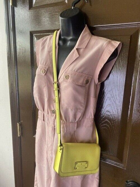 Kate Spade Small Yellow Leather Cross Body Bag