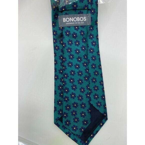New! BONOBOS Teal Blue Premium Neck Tie Made in US
