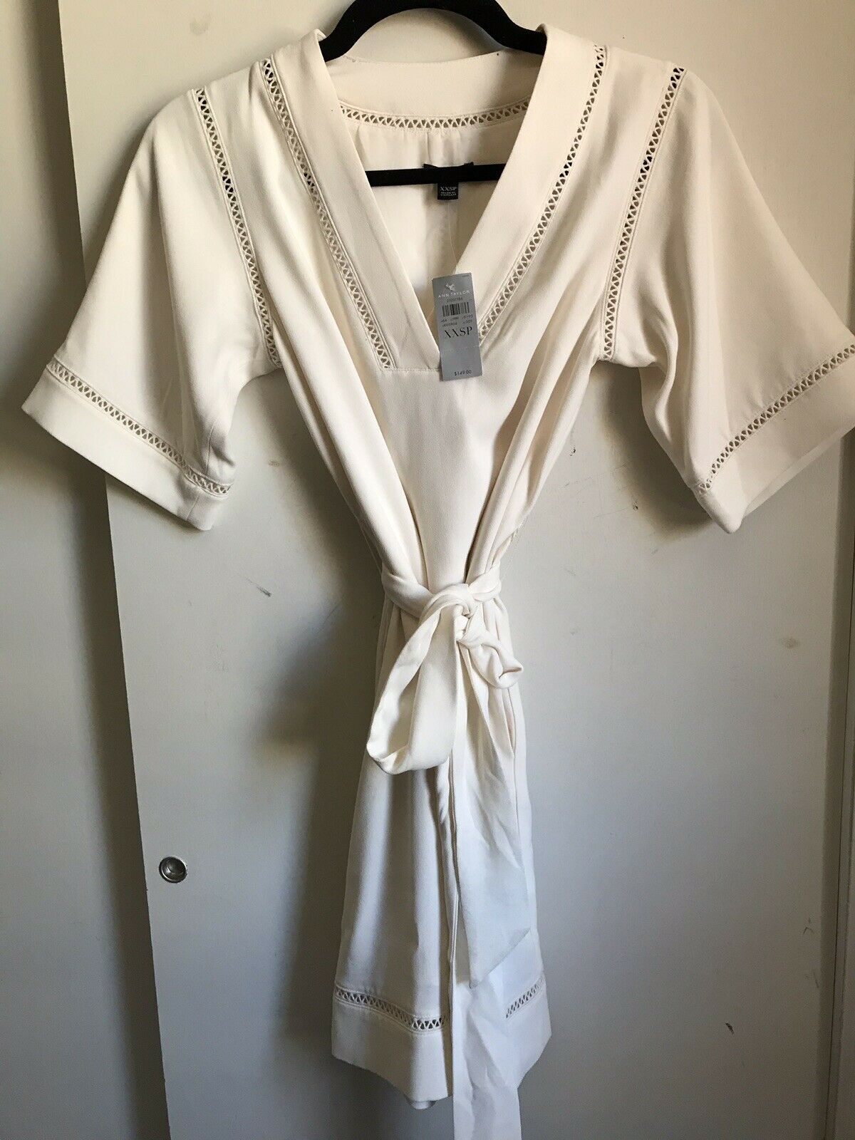 NWT! Ann Taylor White Dress XXSP Msrp $149