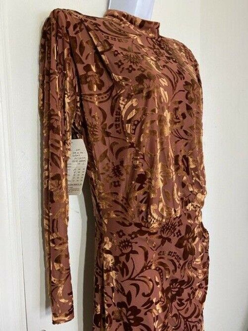 nicole miller new floral burn out msrp short cocktail dress