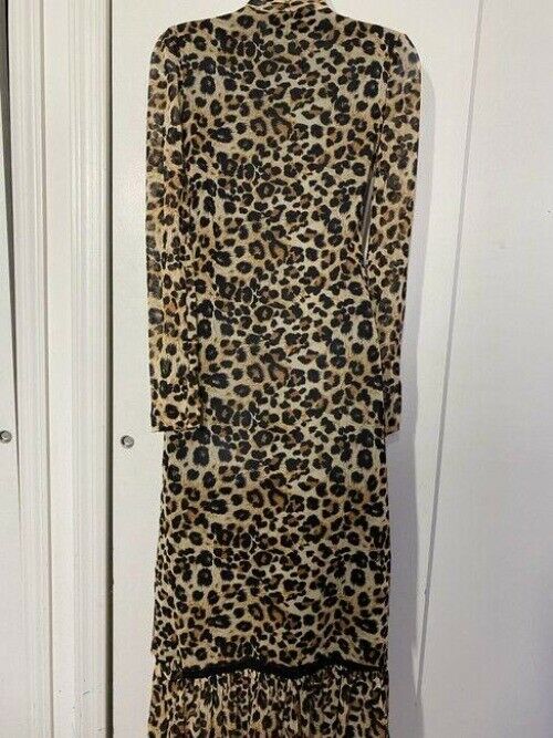 nicole miller multicolor new animal print mesh msrp