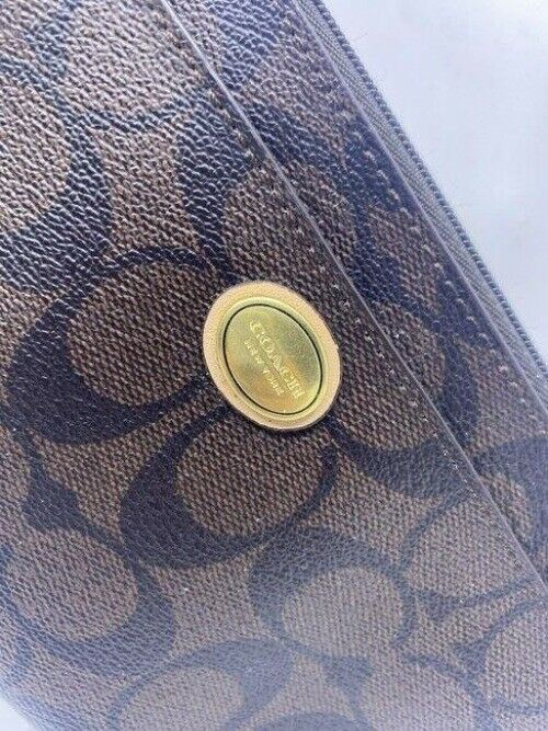 Coach Like New Large Brown Tan Wristlet