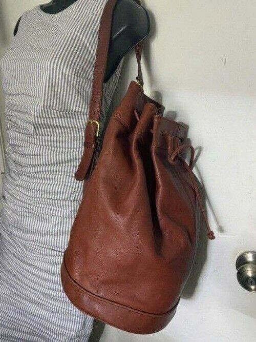 Coach Burgundy Leather Backpack