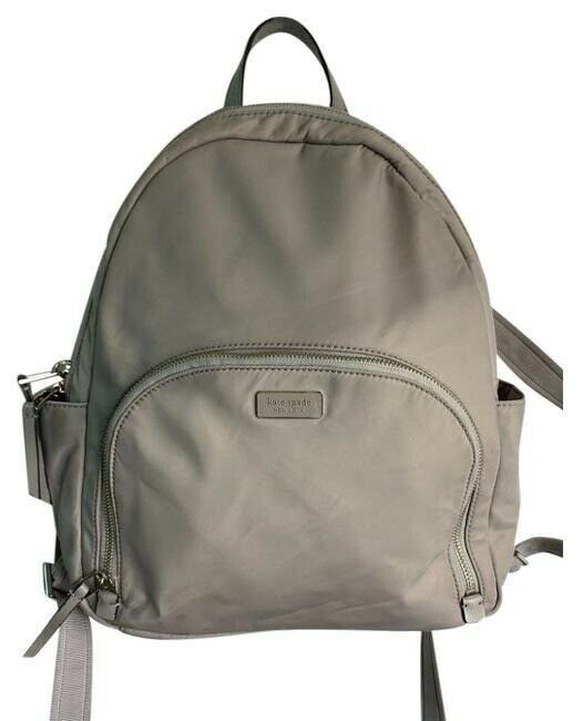 kate spade gray nylon backpack